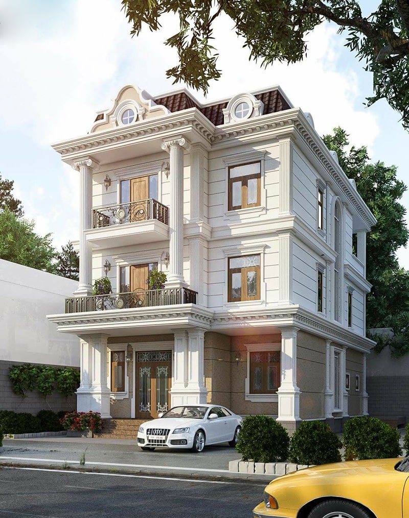 mau thiet ke biet thu tan co dien 1