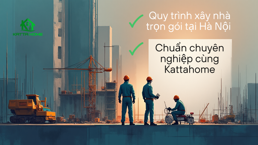 Quy trình xây nhà trọn gói tại Hà Nội – Chuẩn chuyên nghiệp cùng Kattahome quy trinh chuan kattahome