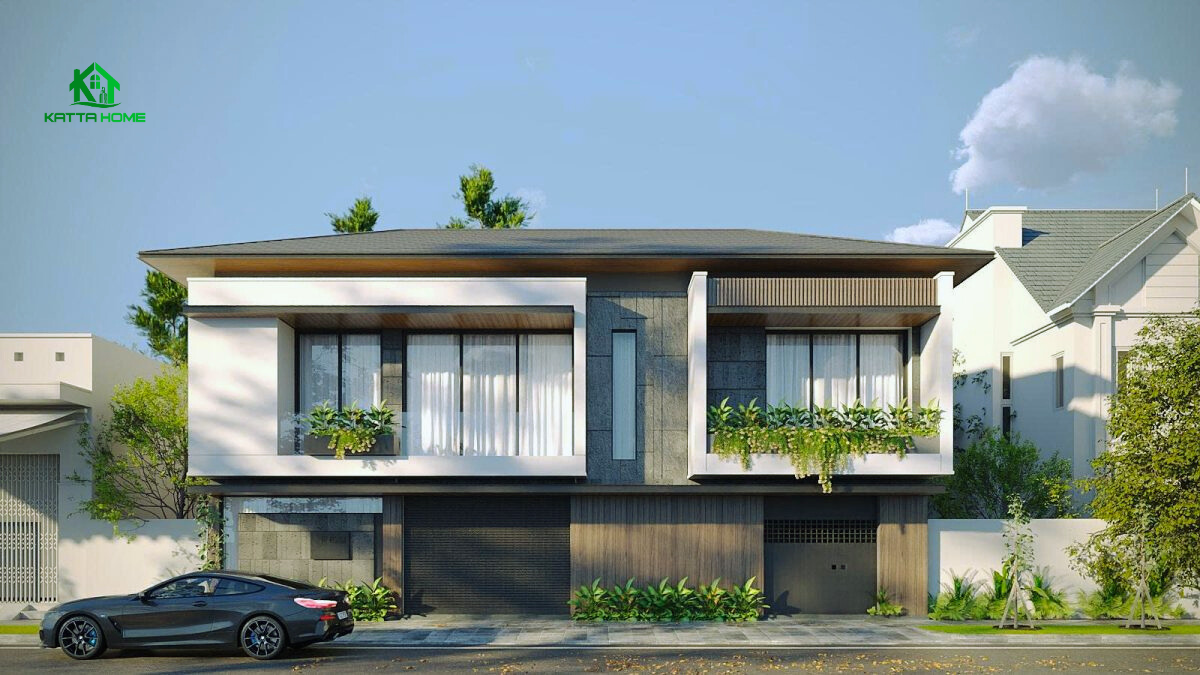 Mẫu biệt thự 2 tầng mái nhật hiện đại tiện nghi biệt thự 2 tầng mái nhật hiện đại tiện nghi