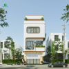 Mẫu nhà phố 4 tầng dấu ân giữa phố thị hiện đại Nhà phố 4 tầng Dấu ấn giữa phố thị