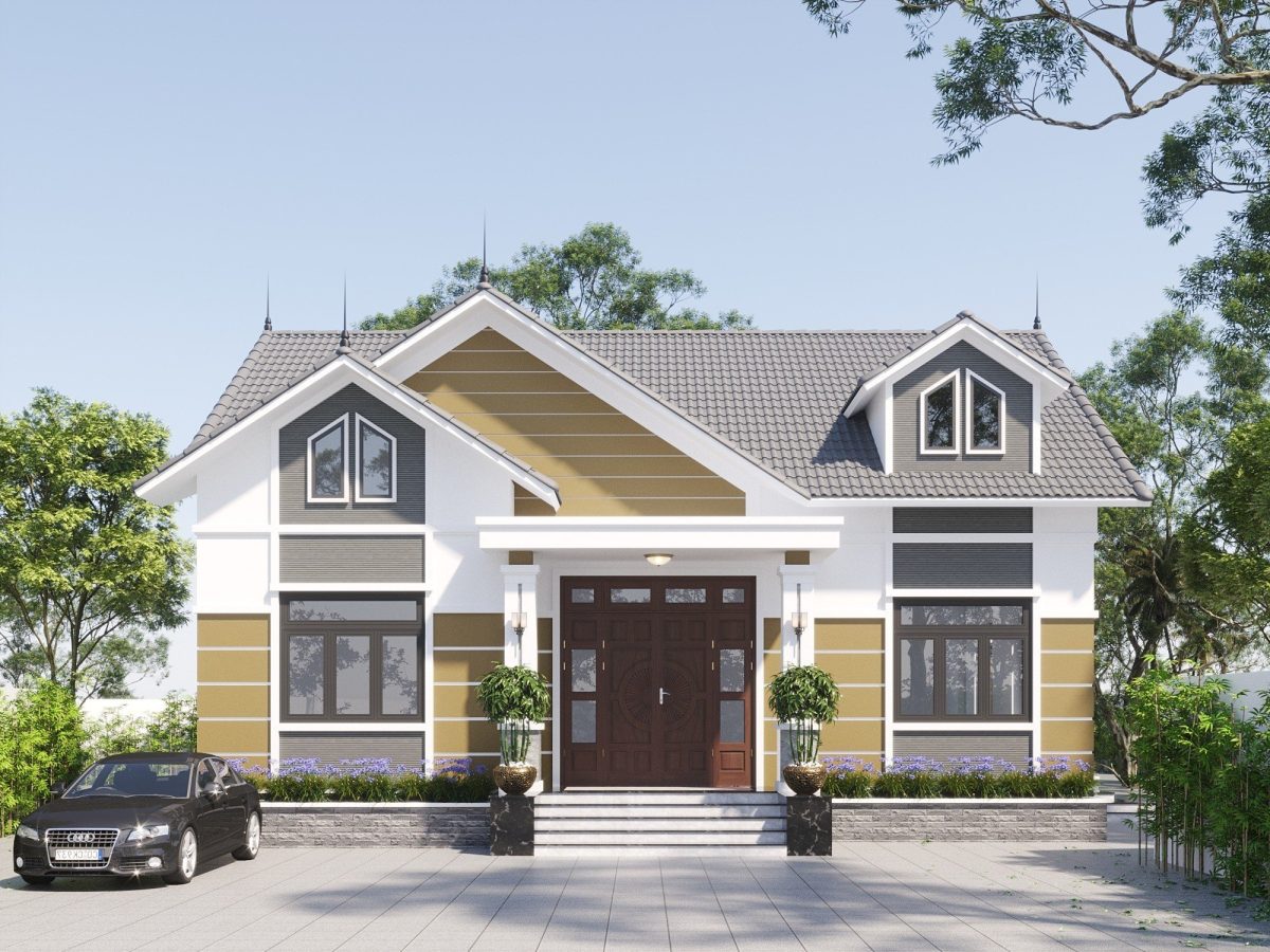 Mẫu nhà cấp 4 mái nhật Mẫu nhà cấp 4 mái nhật - Ảnh 2