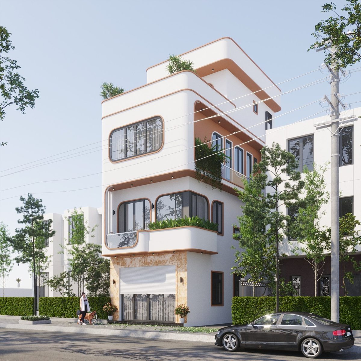 Mẫu nhà phố 4 tầng dấu ân giữa phố thị hiện đại Mẫu nhà phố 4 tầng dấu ân giữa phố thị hiện đại - Ảnh 2