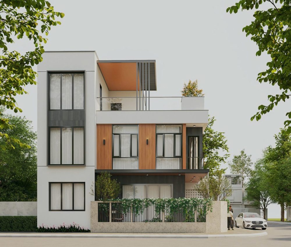 Mẫu biệt thự 3 tầng màu cam nhẹ nhàng KATTA HOME 2 14