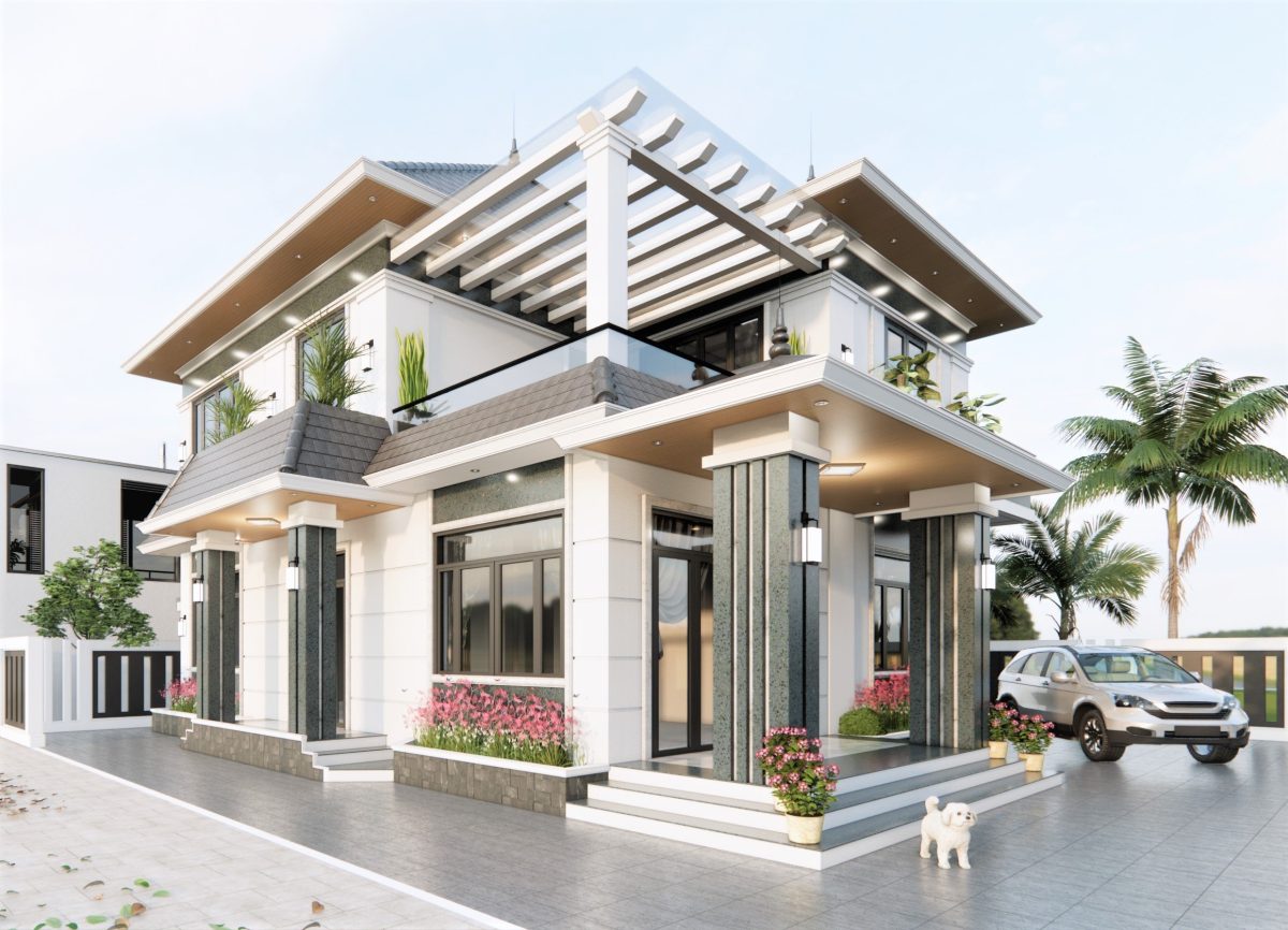 Mẫu nhà mái nhật 2 tầng siêu đẹp Mẫu nhà mái nhật 2 tầng siêu đẹp - Ảnh 2