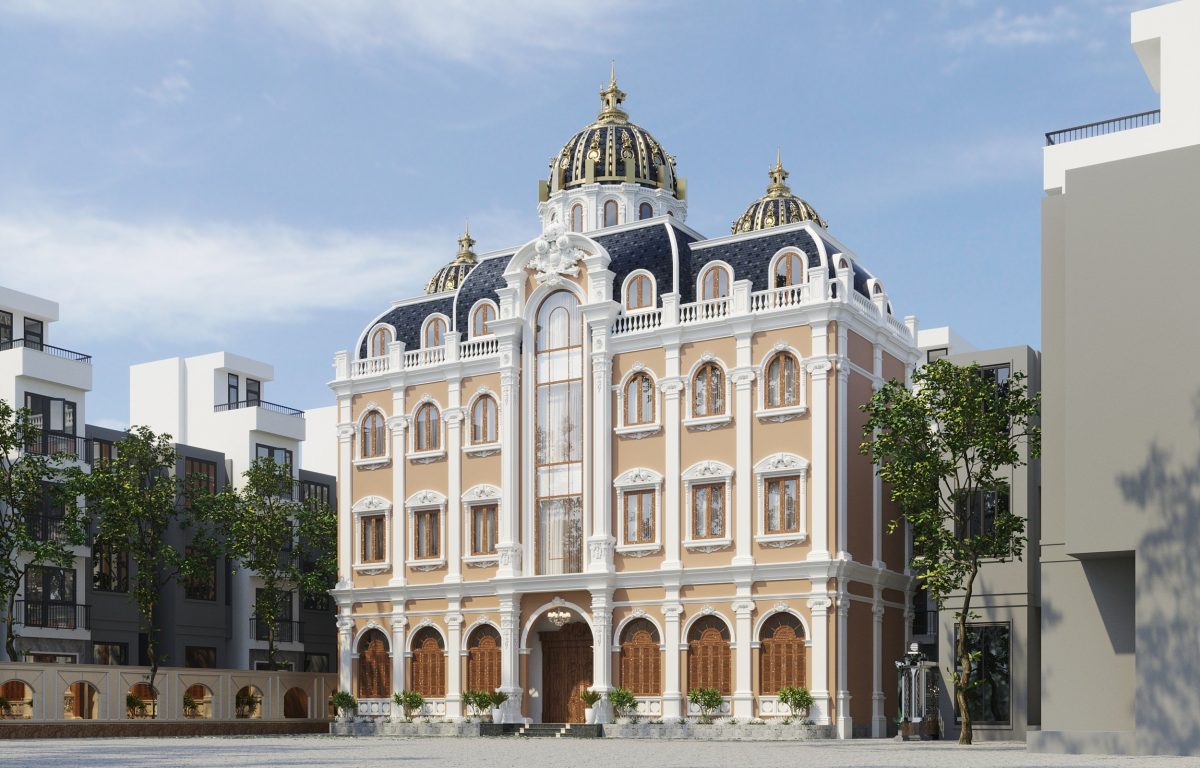 Mẫu biệt thự cổ điển Châu Âu 5 tầng sang trọng Mẫu biệt thự cổ điển Châu Âu 5 tầng sang trọng - Ảnh 3