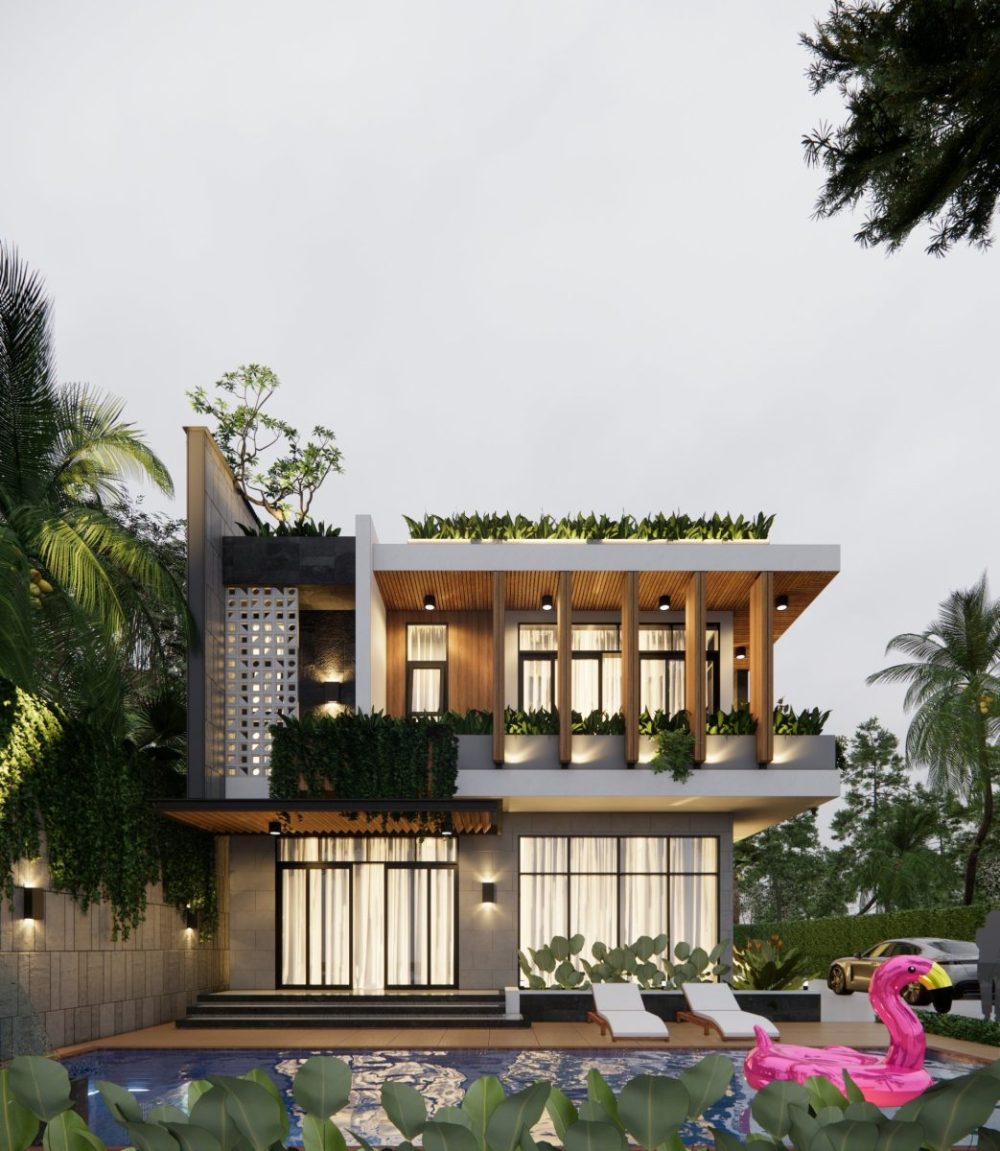 Mẫu biệt thự 3 tầng mái bằng đẹp không tì vết KATTA HOME 2 5