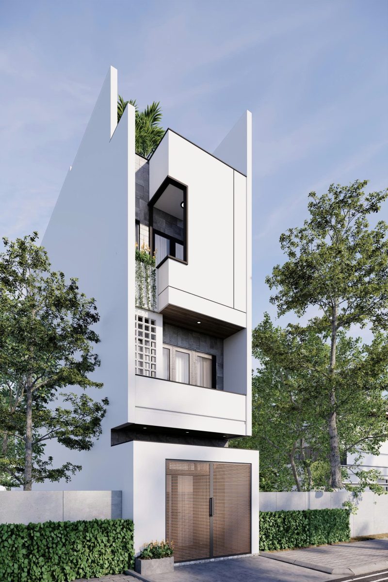 Mẫu nhà phố 3 tầng hiện đại hình khối Mẫu nhà phố 3 tầng hiện đại hình khối - Ảnh 3