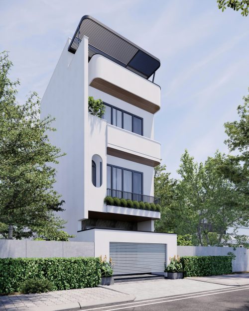 Mẫu nhà phố 4 tầng hiện đại trẻ trung Mẫu nhà phố 4 tầng hiện đại trẻ trung - Ảnh 3