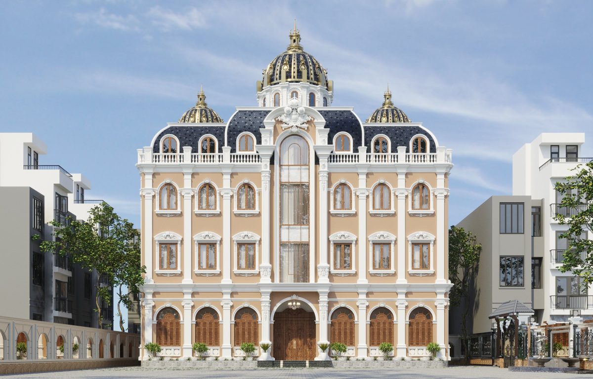 Mẫu biệt thự cổ điển Châu Âu 5 tầng sang trọng Mẫu biệt thự cổ điển Châu Âu 5 tầng sang trọng - Ảnh 4
