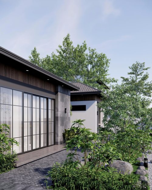 Mẫu nhà vườn cấp 4 mái nhật Mẫu nhà vườn cấp 4 mái nhật - Ảnh 3