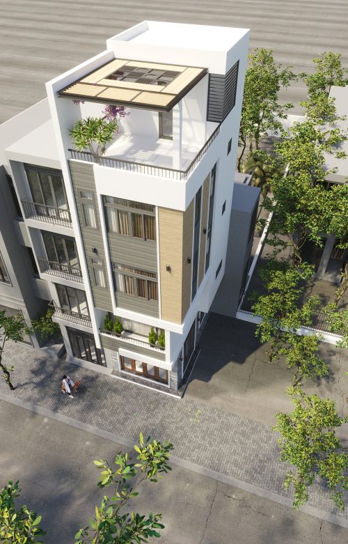 Mẫu nhà phố 4 tầng 1 tum hiện đại Mẫu nhà phố 4 tầng 1 tum hiện đại - Ảnh 5