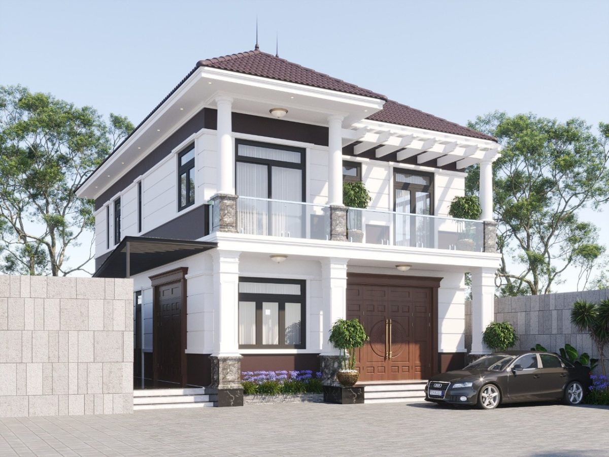 Mẫu nhà 2 tầng mái nhật ngói đỏ Mẫu nhà 2 tầng mái nhật ngói đỏ - Ảnh 5