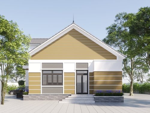 Mẫu nhà cấp 4 mái nhật Mẫu nhà cấp 4 mái nhật - Ảnh 5