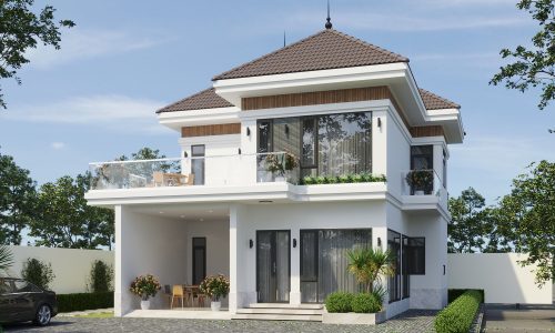 Mẫu nhà mái nhật 2 tầng ban công lớn Mẫu nhà mái nhật 2 tầng ban công lớn - Ảnh 5