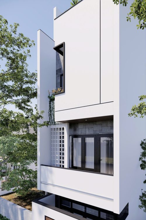 Mẫu nhà phố 3 tầng hiện đại hình khối Mẫu nhà phố 3 tầng hiện đại hình khối - Ảnh 4