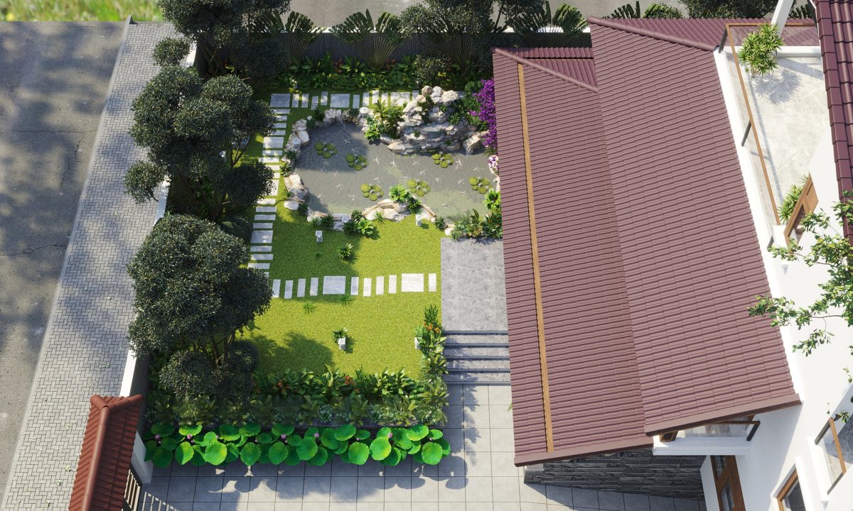 Mẫu nhà mái nhật 3 tầng lệch Mẫu nhà mái nhật 3 tầng lệch - Ảnh 4