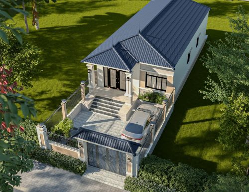 Mẫu nhà mái nhật cấp 4 đơn giản Mẫu nhà mái nhật cấp 4 đơn giản - Ảnh 6