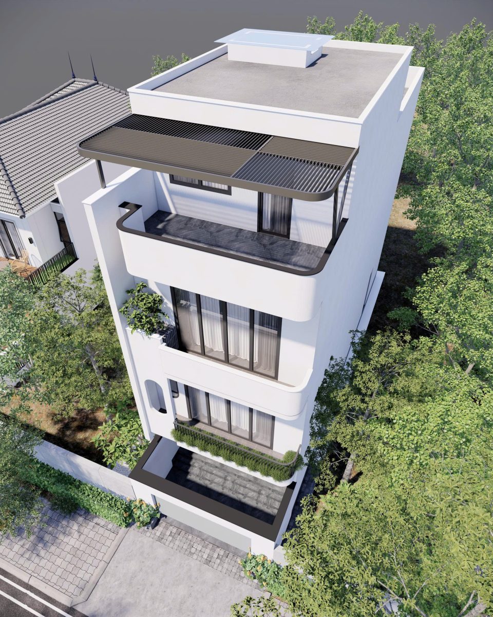 Mẫu nhà phố 4 tầng hiện đại trẻ trung Mẫu nhà phố 4 tầng hiện đại trẻ trung - Ảnh 5