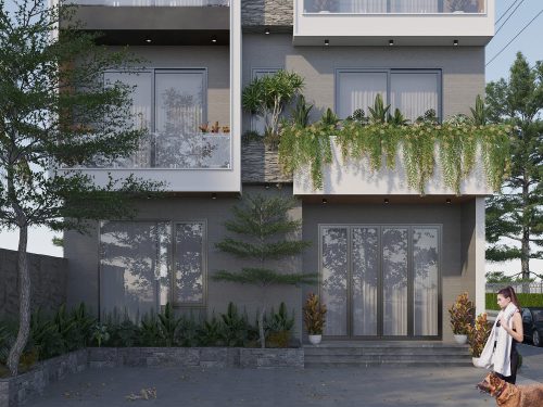 Mẫu biệt thự 4 tầng hiện đại đơn giản Mẫu biệt thự 4 tầng hiện đại đơn giản - Ảnh 5