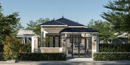 Mẫu nhà mái nhật cấp 4 đơn giản Mẫu nhà mái nhật cấp 4 đơn giản - Ảnh 8