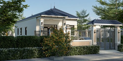 Mẫu nhà mái nhật cấp 4 đơn giản Mẫu nhà mái nhật cấp 4 đơn giản - Ảnh 9