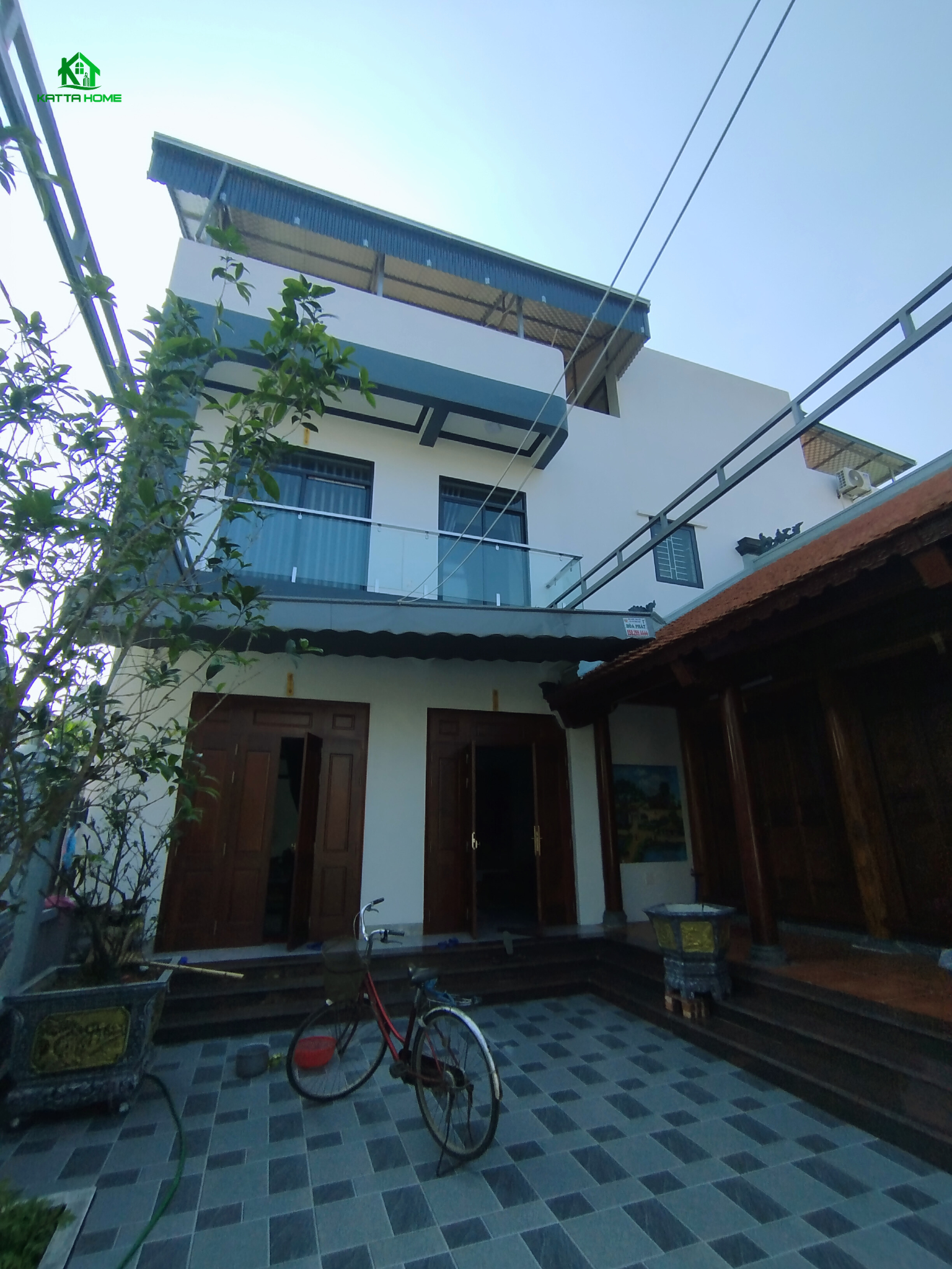 Nhà thờ 3 gian kết hợp nhà ống Nhà thờ 3 gian kết hợp