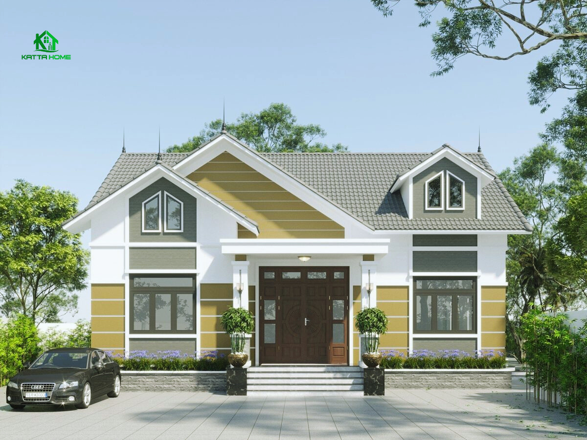 Mẫu nhà cấp 4 mái nhật Nhà cấp 4 mái nhật