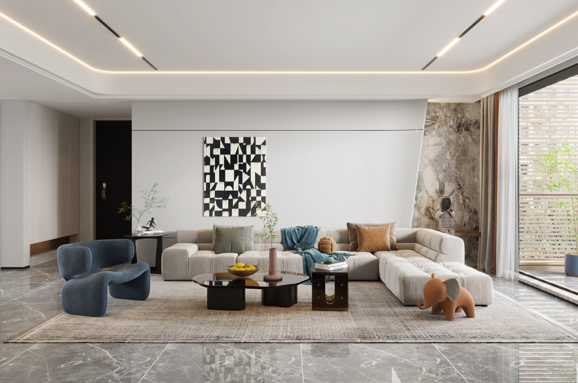 Phòng khách hiện đại 2025 - Chuẩn sang xịn, đẳng cấp từng chi tiết Phòng khách hiện đại 2025 - Chuẩn sang xịn, đẳng cấp từng chi tiết - Ảnh 8