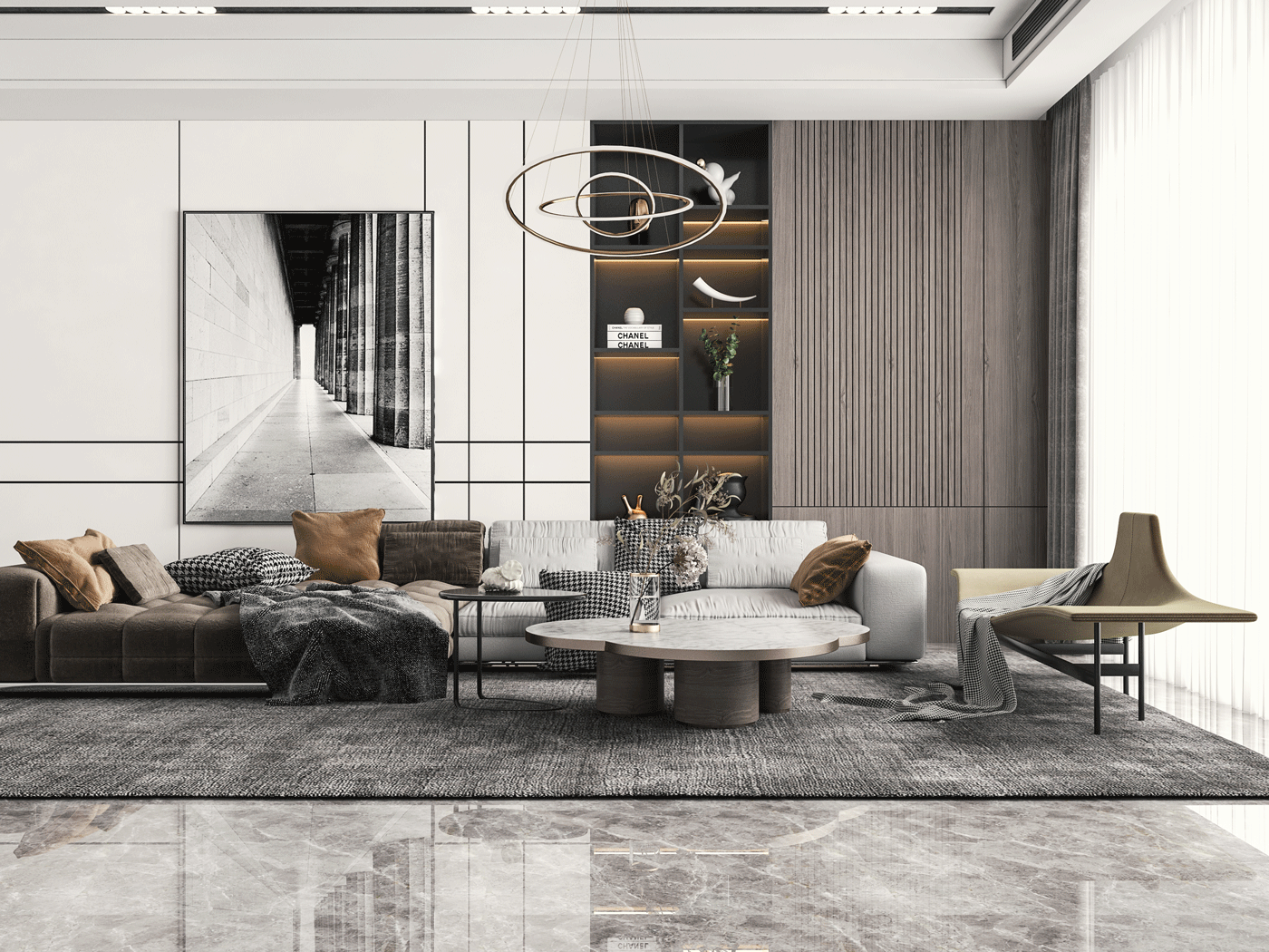 Phòng khách hiện đại 2025 - Chuẩn sang xịn, đẳng cấp từng chi tiết Phòng khách hiện đại 2025 - Chuẩn sang xịn, đẳng cấp từng chi tiết - Ảnh 13