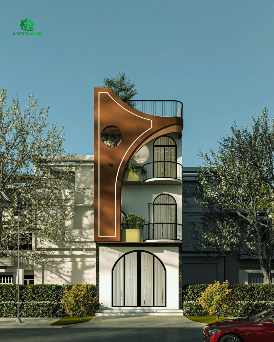 Nhà 3 tầng mang dấu ấn nghệ thuật