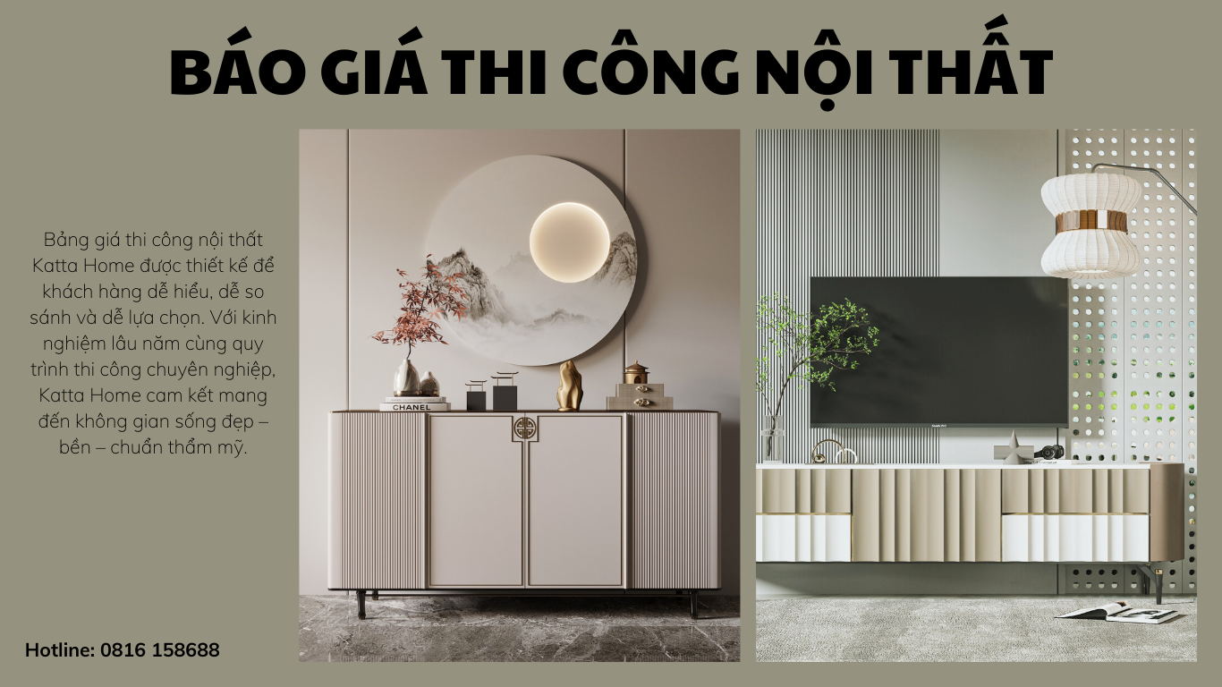 báo giá thi công nội thất báo giá thi công nội thất