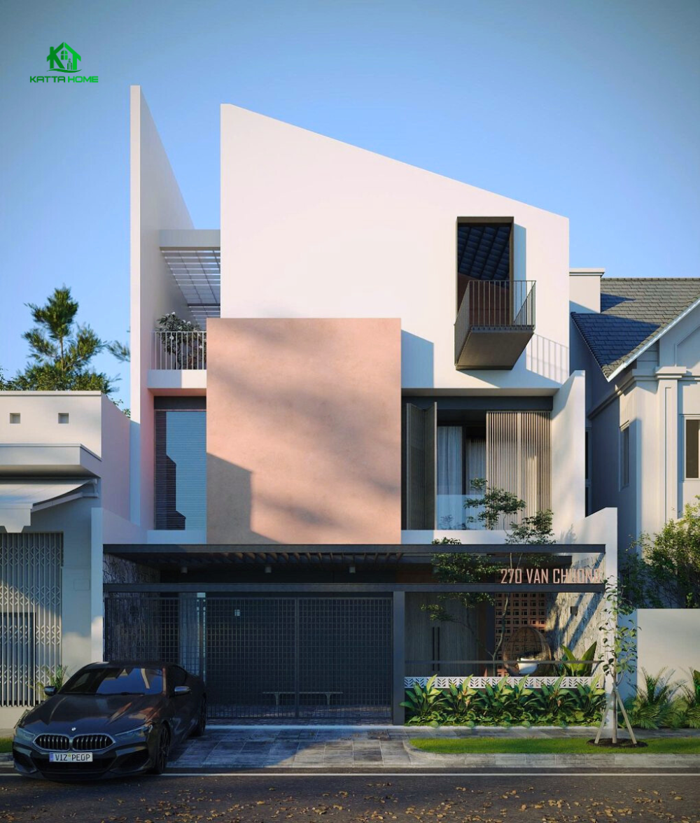 Nhà phố 3 tầng hơi thở đương đại