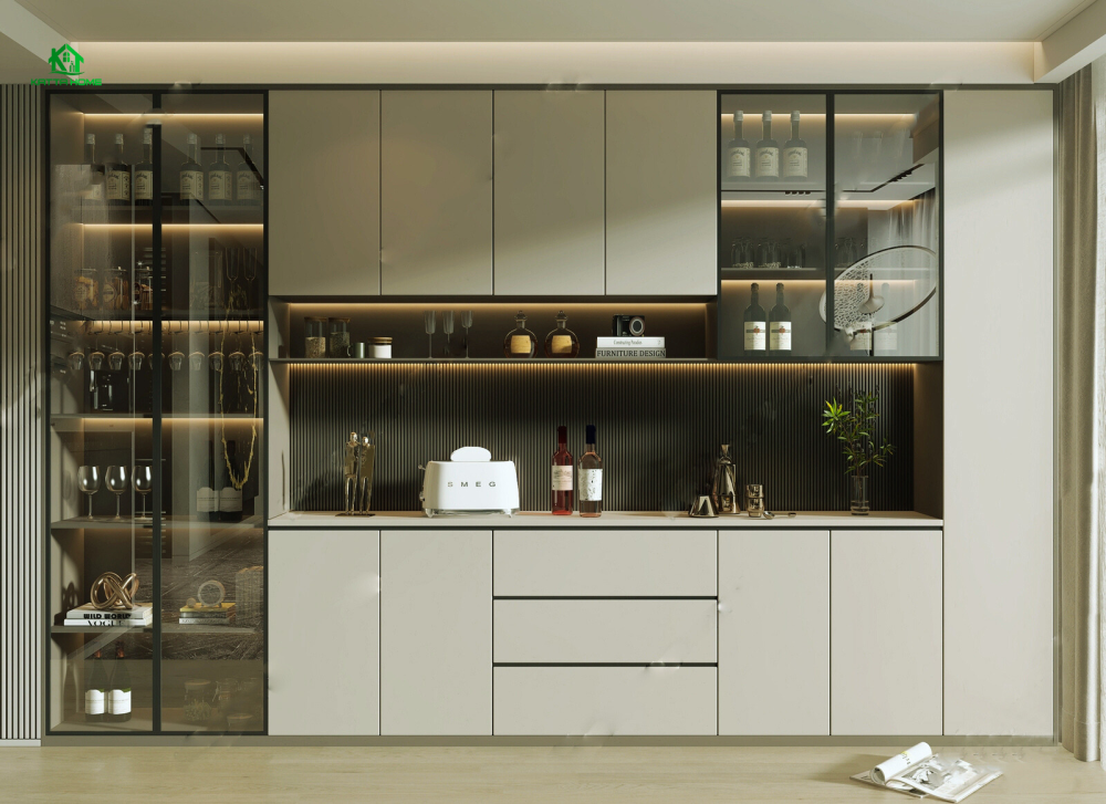 Tủ rượu hót 2025 Nâng tầm đẳng cấp không gian sống