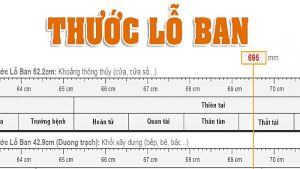 Kích thước cửa chính theo thước lỗ ban phổ biến