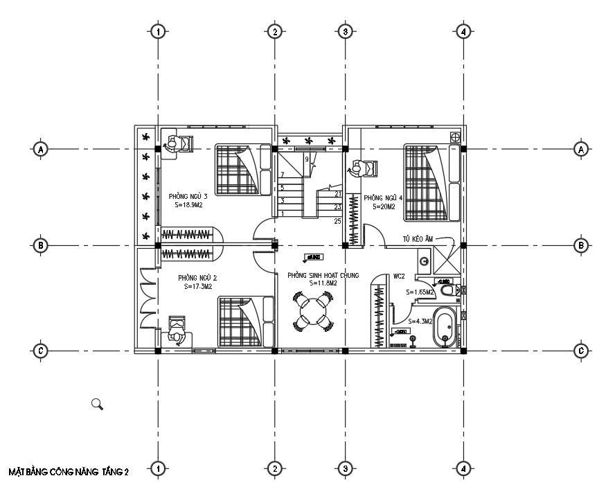 Biệt thự hiện đại 3 tầng