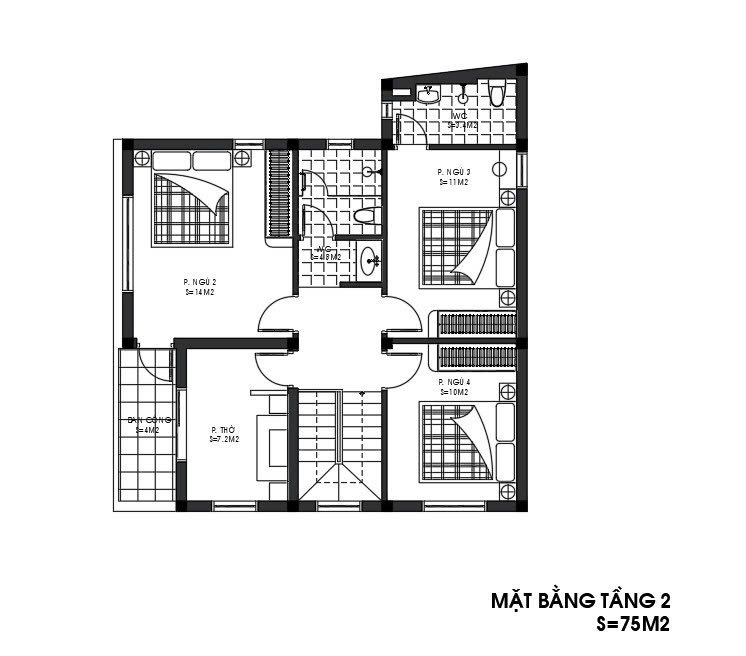 Nhà Mái Nhật 2 Tầng Cho Gia Đình Trẻ 708741190492896645